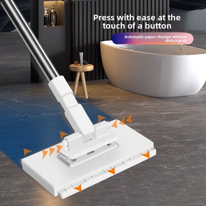 Face-washing towel and flat mop