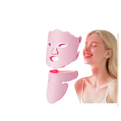 Pink light mask neck