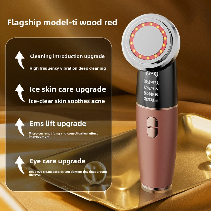 Facial beauty and skin rejuvenation massage device