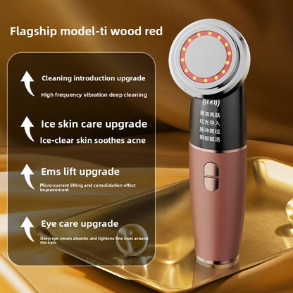 Facial beauty and skin rejuvenation massage device