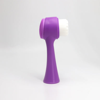 Facial Cleansing Brush Double Sided Soft Bristle