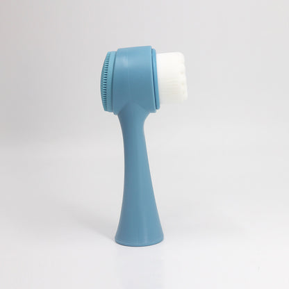 Facial Cleansing Brush Double Sided Soft Bristle