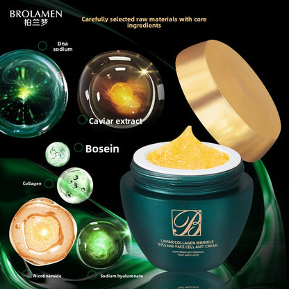 Facial cream for anti-wrinkle and firming effect