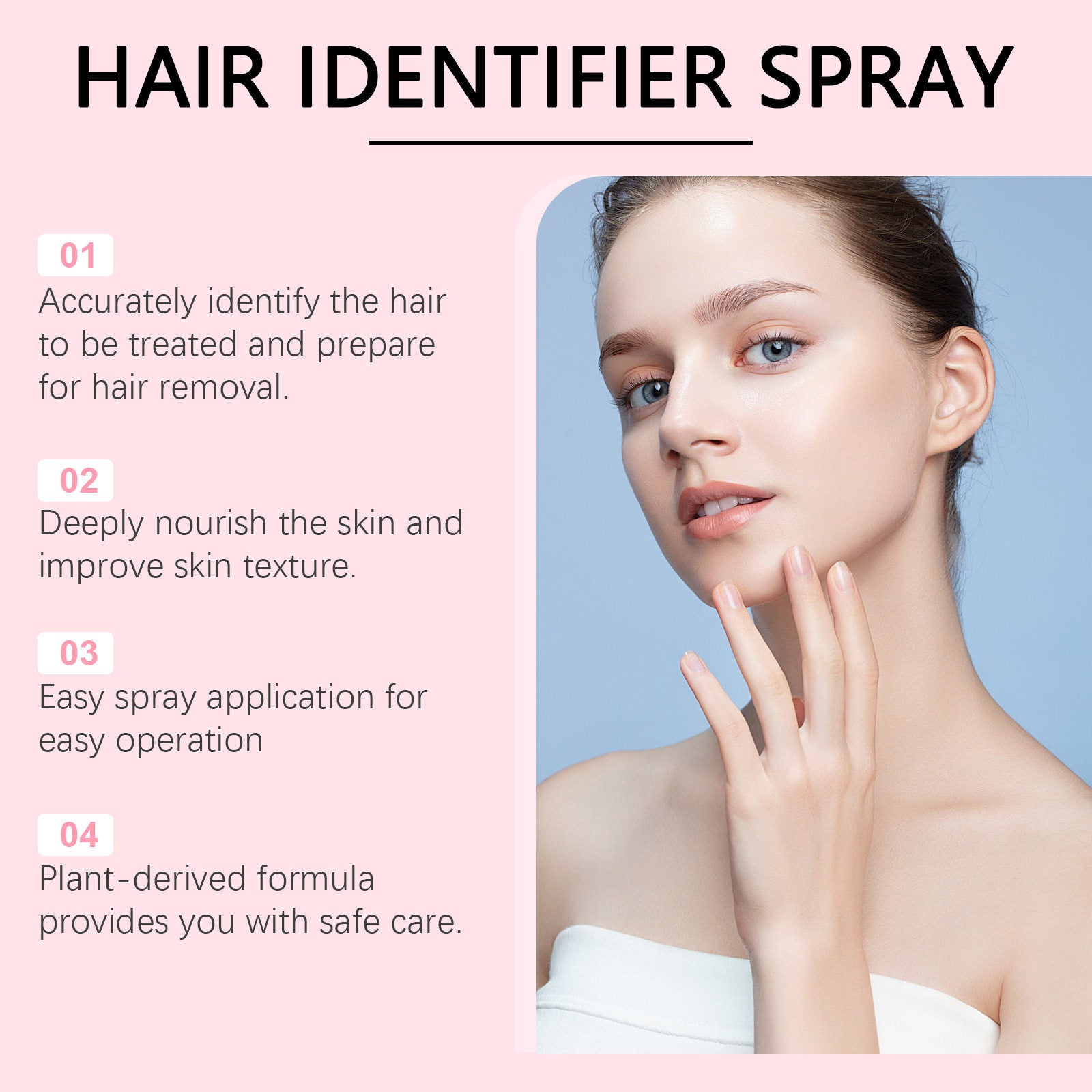 Facial Hair Recognition Spray Softens Hair