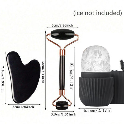 Facial Ice Roller and Scraping Board Set