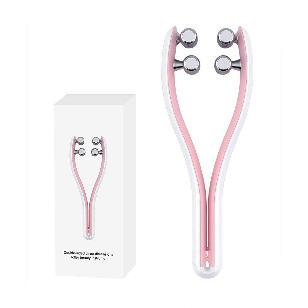 Facial lifting roller massager