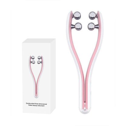 Facial lifting roller massager