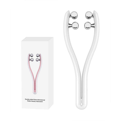 Facial lifting roller massager