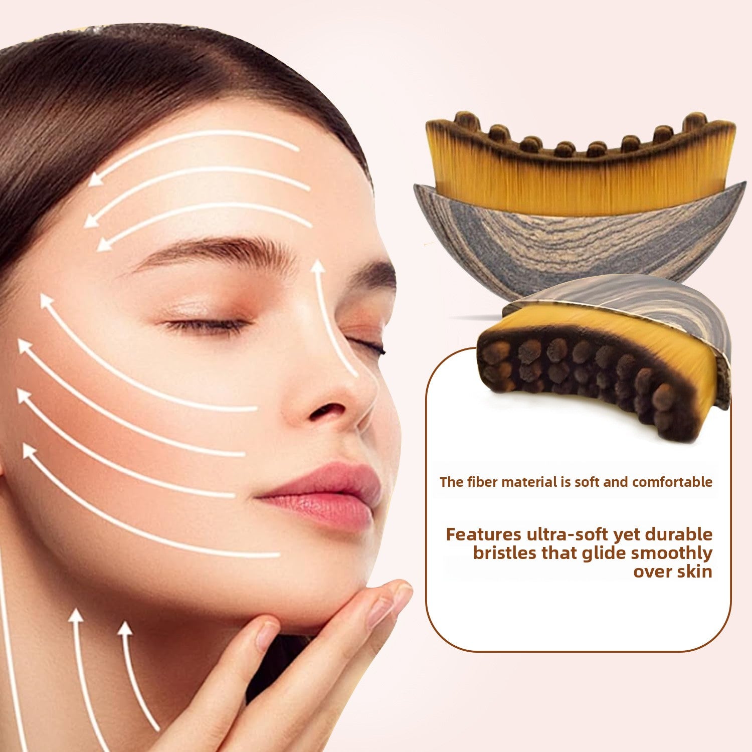 Facial Massage Brush for Lymphatic Drainage