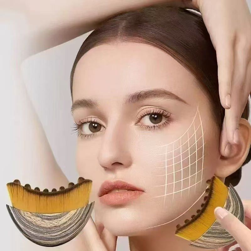 Facial massage brush
