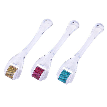 Facial needle rolling microneedle