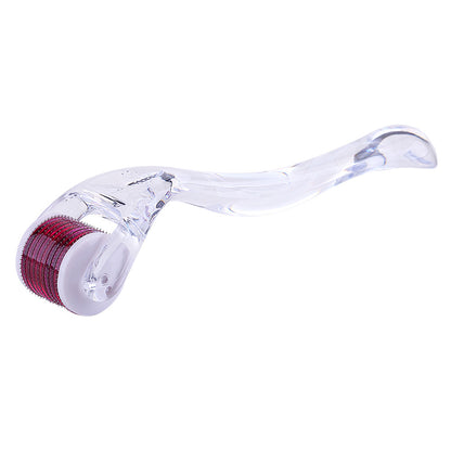Facial needle rolling microneedle