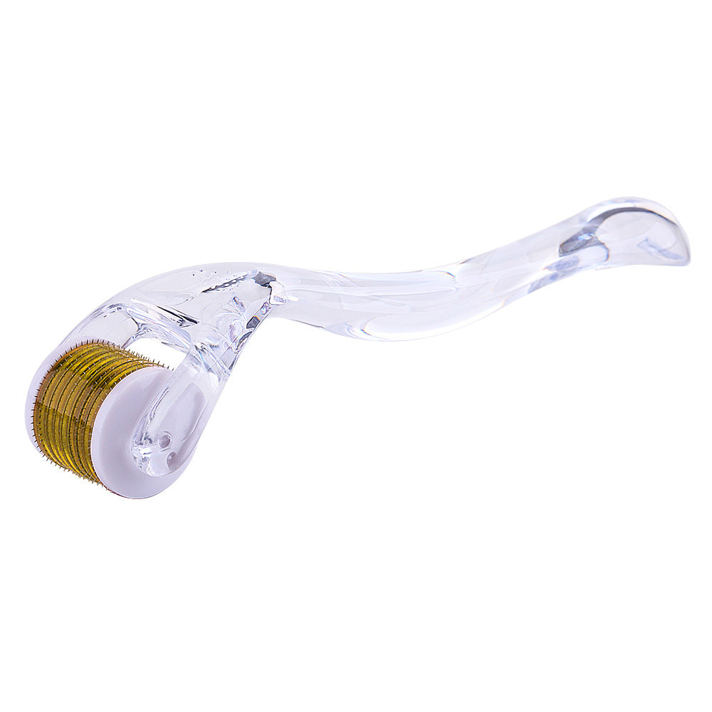 Facial needle rolling microneedle