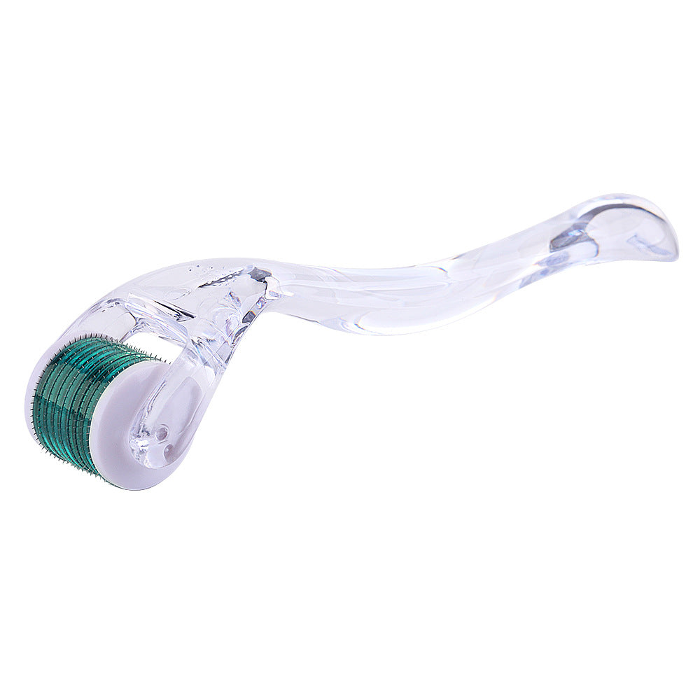 Facial needle rolling microneedle