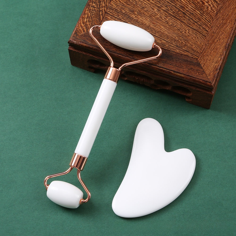 Facial Roller and Scraper Massage Set