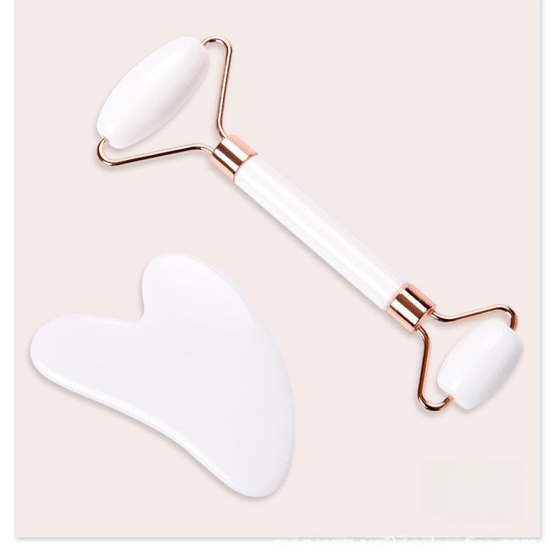 Facial Roller and Scraper Massage Set