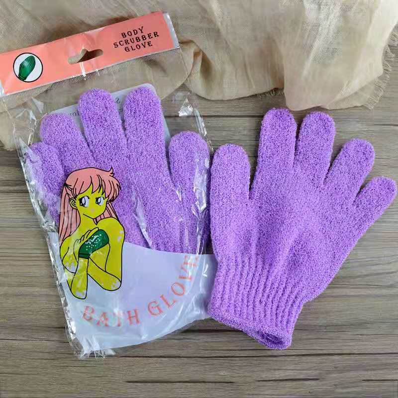Factory direct bath towel bath gloves five fingers bath towel mud rubbing back artifact exfoliating spot wholesale