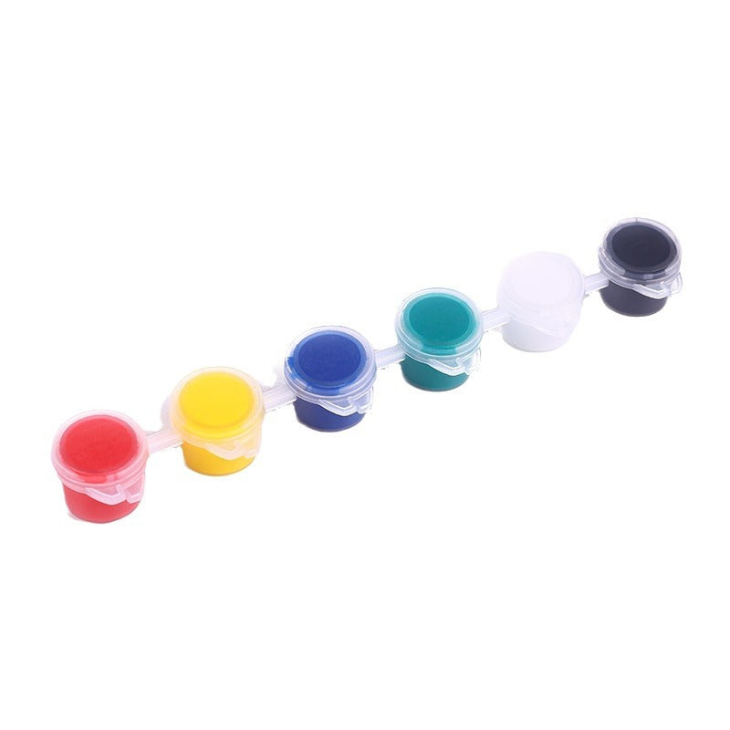 Factory Direct sales 3ml acrylic pigment strip 6 colors 12 colors Siamese suit Children diy handmade graffiti plaster painting