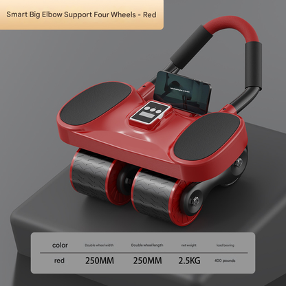 Factory Direct sales automatic rebound multifunctional abdominal wheel elbow support intelligent counting abdominal muscle fitness equipment