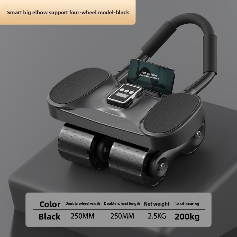 Factory Direct sales automatic rebound multifunctional abdominal wheel elbow support intelligent counting abdominal muscle fitness equipment