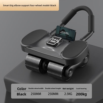 Factory Direct sales automatic rebound multifunctional abdominal wheel elbow support intelligent counting abdominal muscle fitness equipment