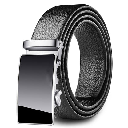 [Factory direct sales] men's belt soft leather automatic buckle casual all-match jeans belt men's belt wholesale
