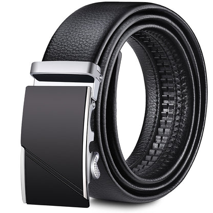 [Factory direct sales] men's belt soft leather automatic buckle casual all-match jeans belt men's belt wholesale