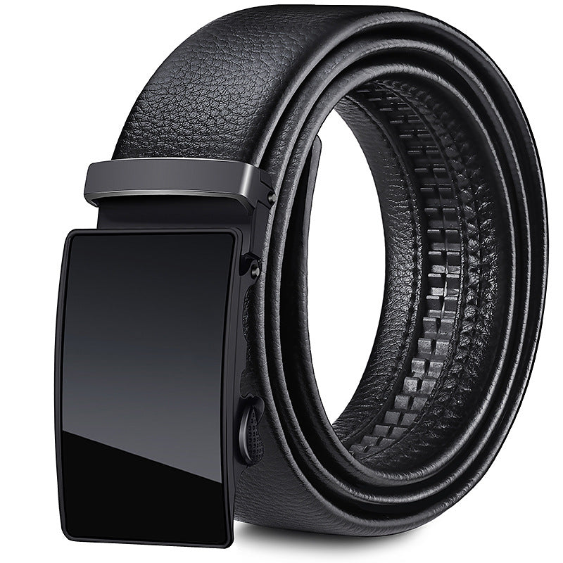 [Factory direct sales] men's belt soft leather automatic buckle casual all-match jeans belt men's belt wholesale