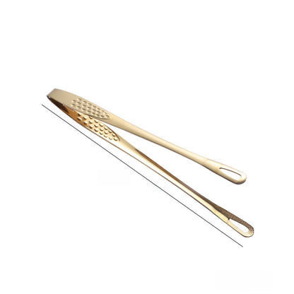 Factory direct supply Korean barbecue clip Golden buffet food steak extended barbecue clip