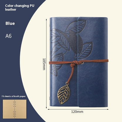 Creative Vintage Leaves Travel Diary Notebook Stationery