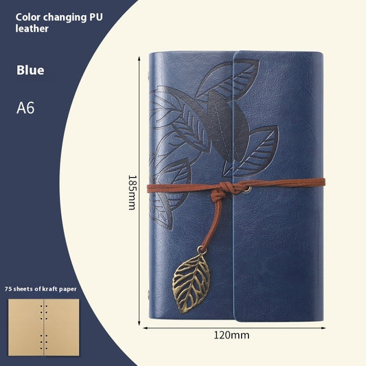 Creative Vintage Leaves Travel Diary Notebook Stationery