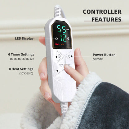 Heated Blanket with Sleeves Cozy Wearable for Home Blanket