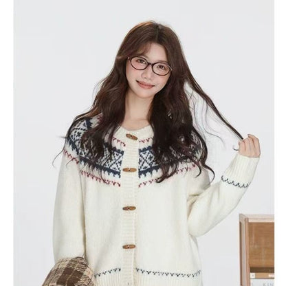 Fair Isle Jacquard Cardigan