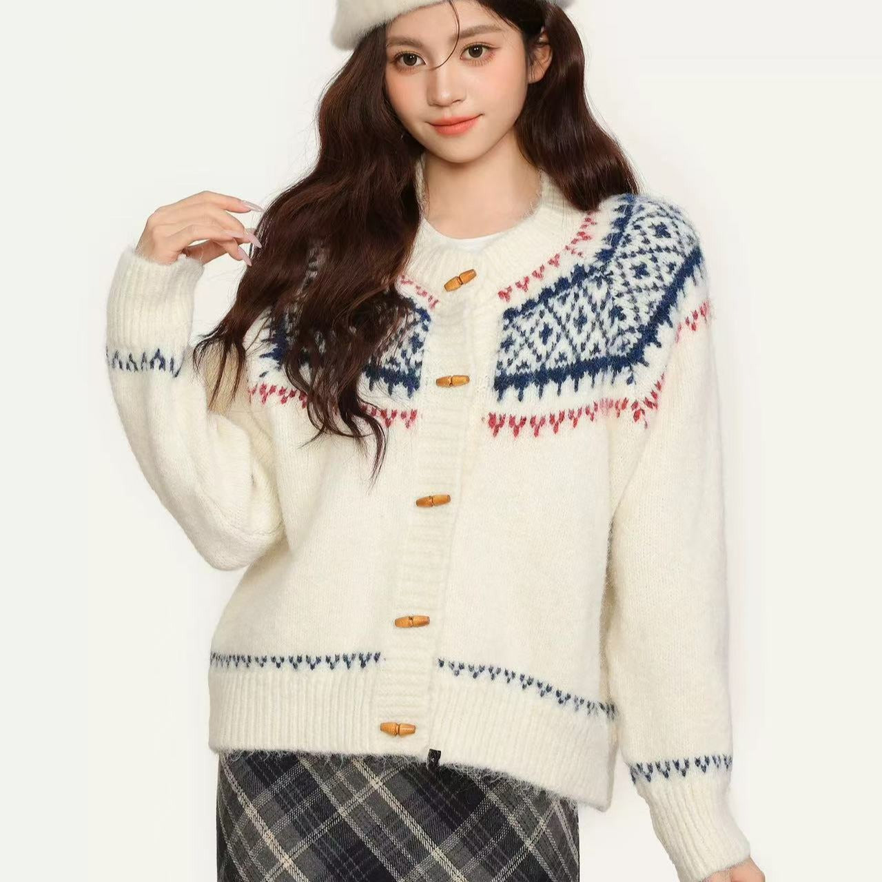 Fair Isle Jacquard Cardigan