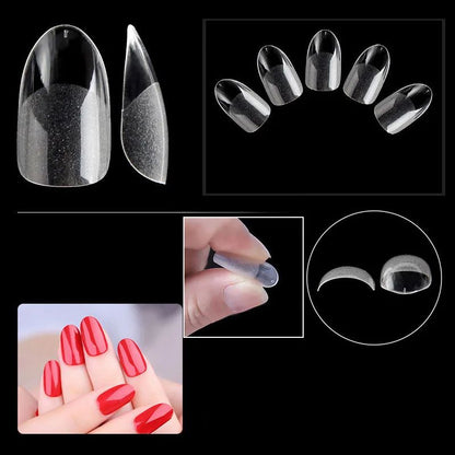Fake Nail Tips Extension System