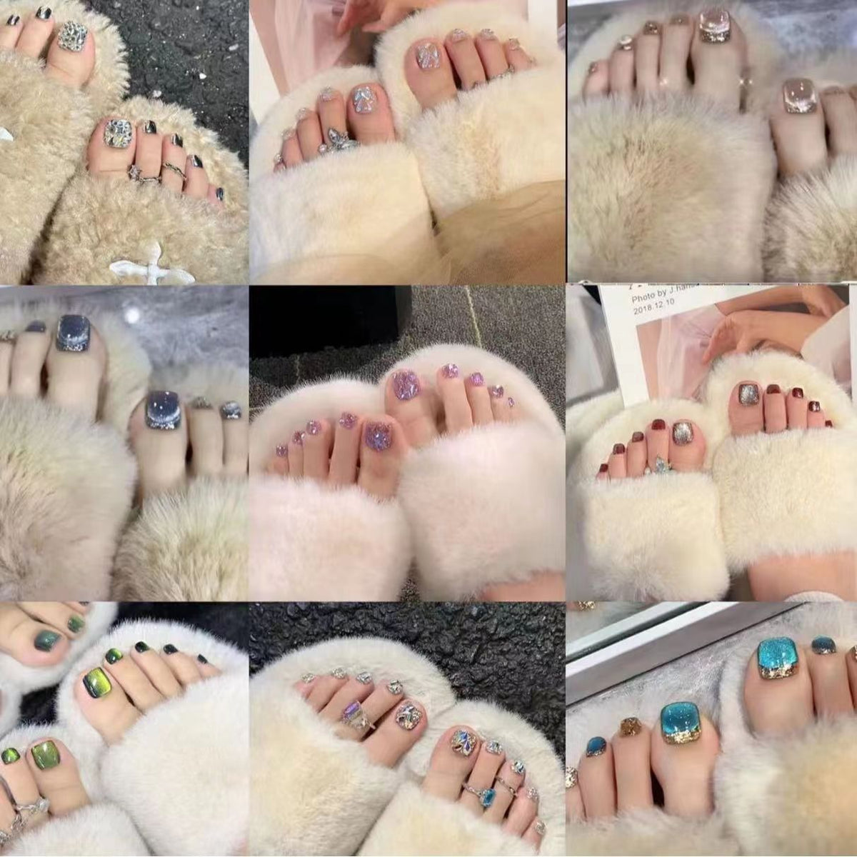 fake toenail pieces
