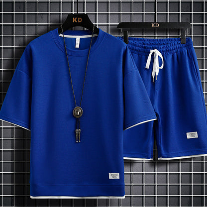 Fake two short-sleeved shorts