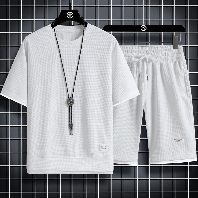 Fake two short-sleeved shorts