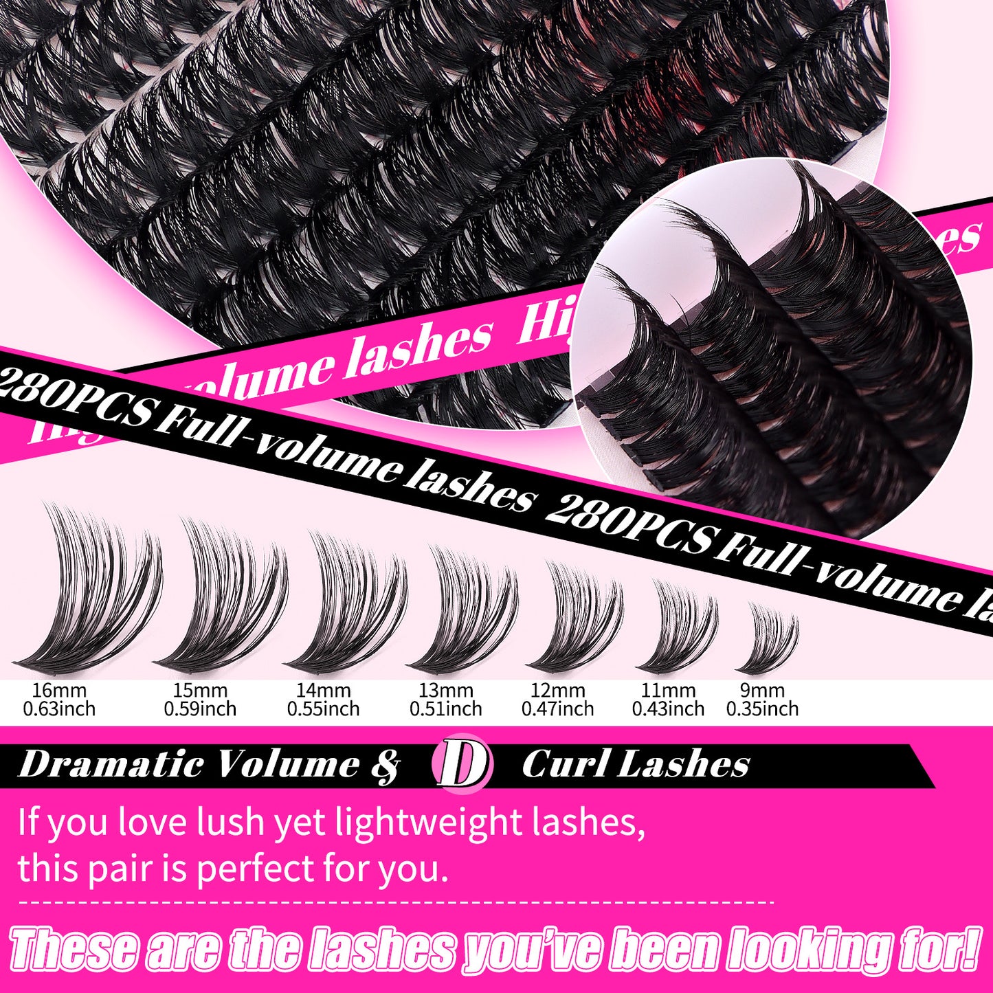 false eyelash set