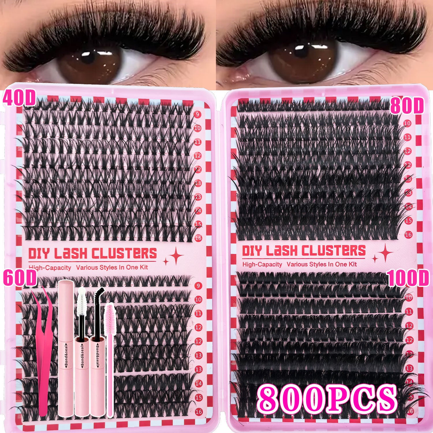 False eyelashes book