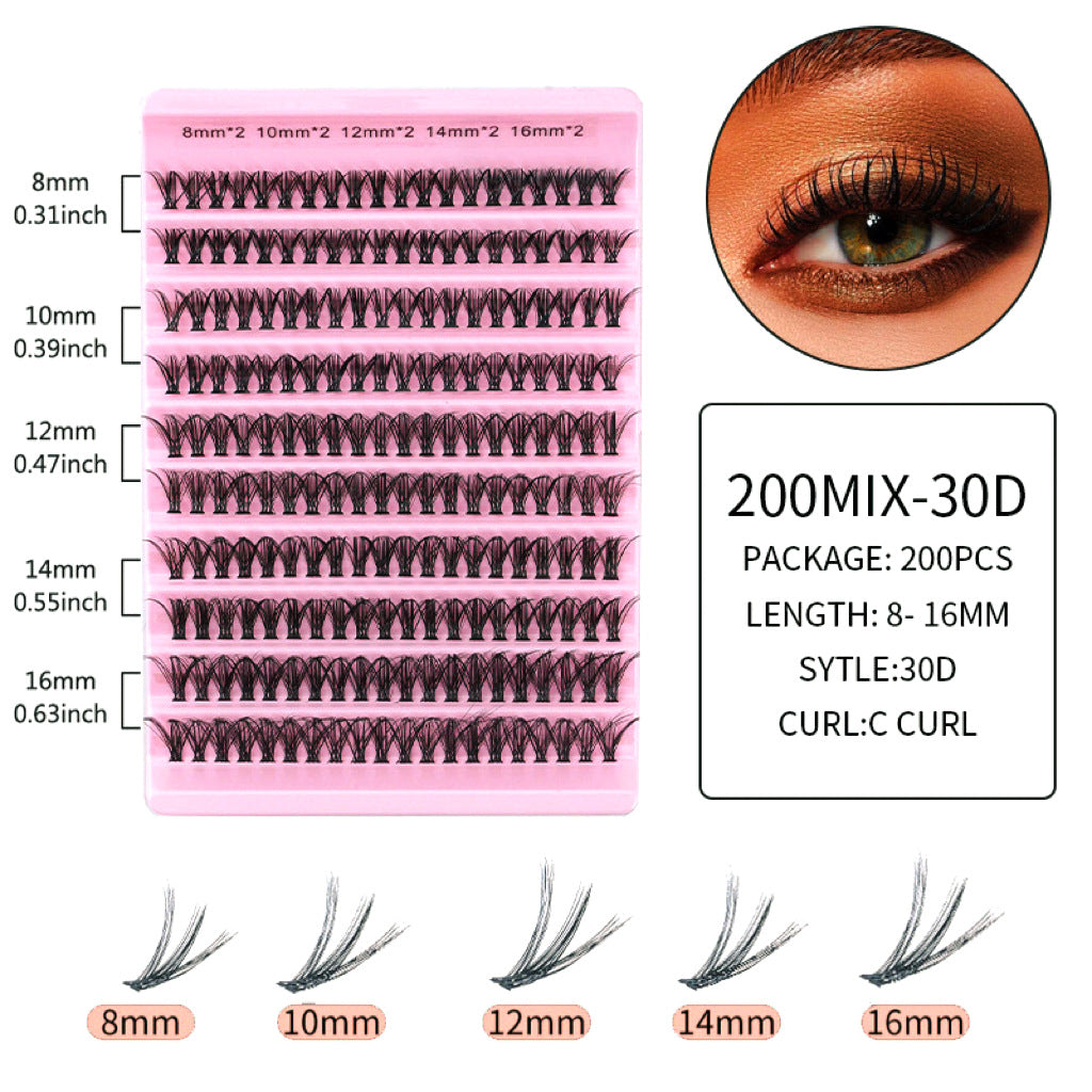 False Eyelashes Clusters