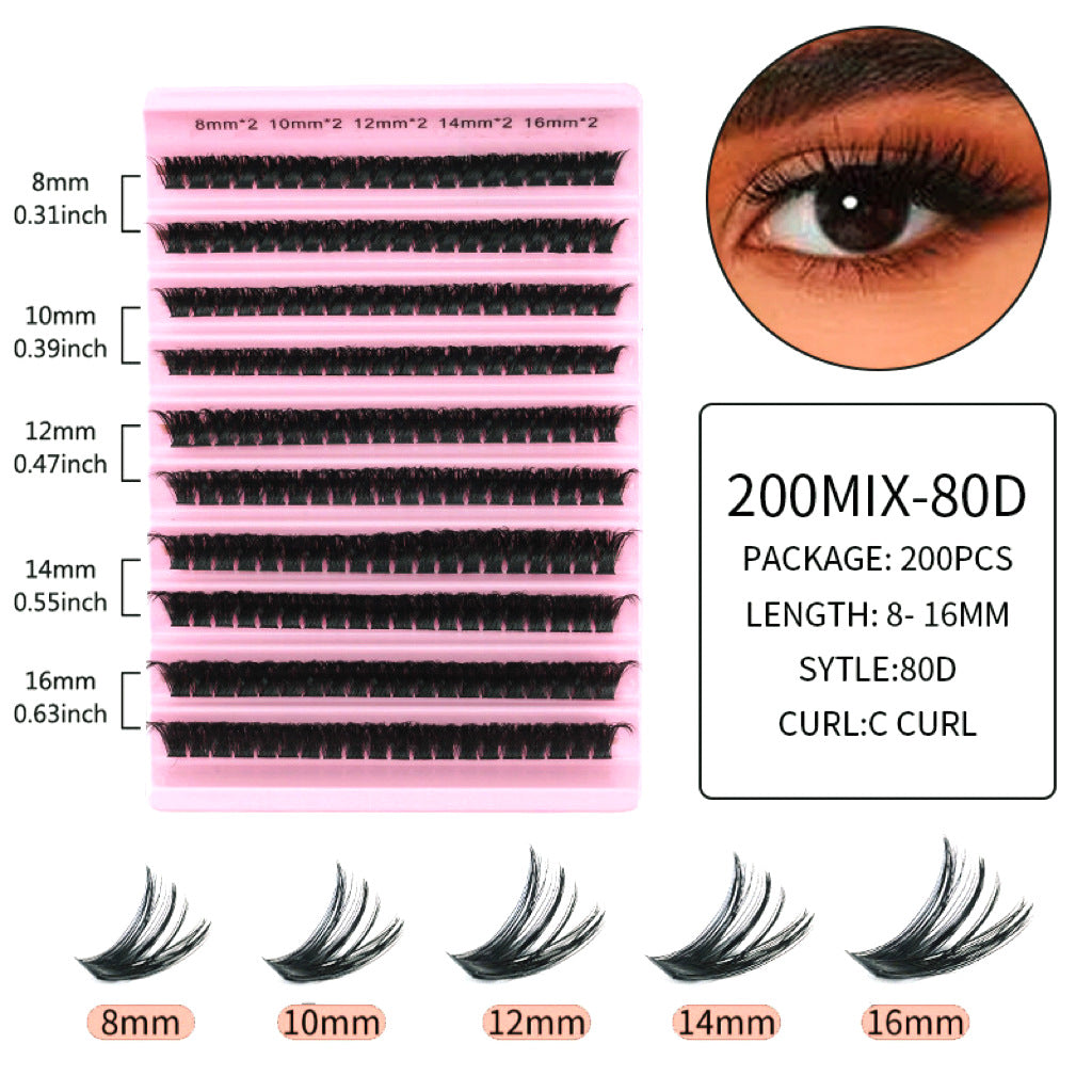 False Eyelashes Clusters