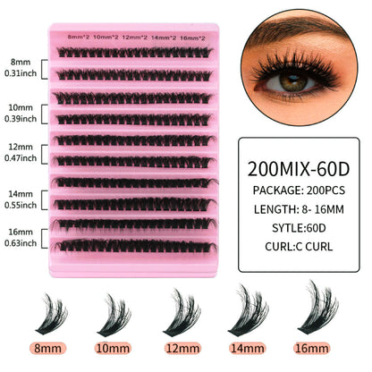 False Eyelashes Clusters