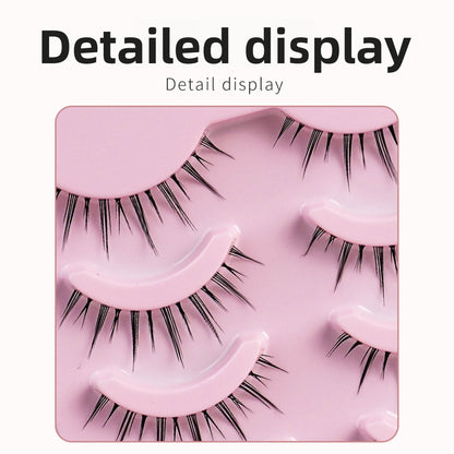 False Eyelashes Full Hard Stem Natural Look
