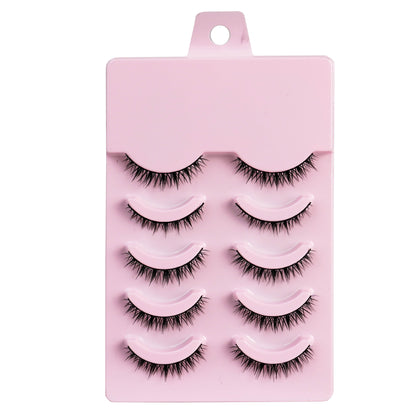 False Eyelashes Full Hard Stem Natural Look