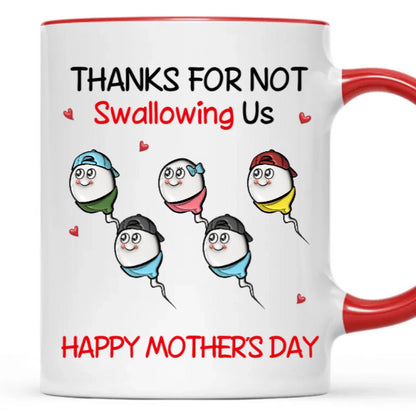 Family Cartoon Heart Design Ceramic Mug