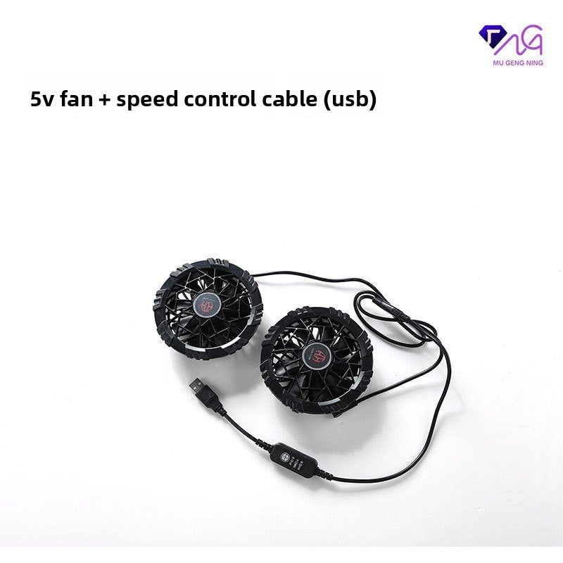 Fan Cooling Work Vest with Reflective Strips for Outdoor Summer Use