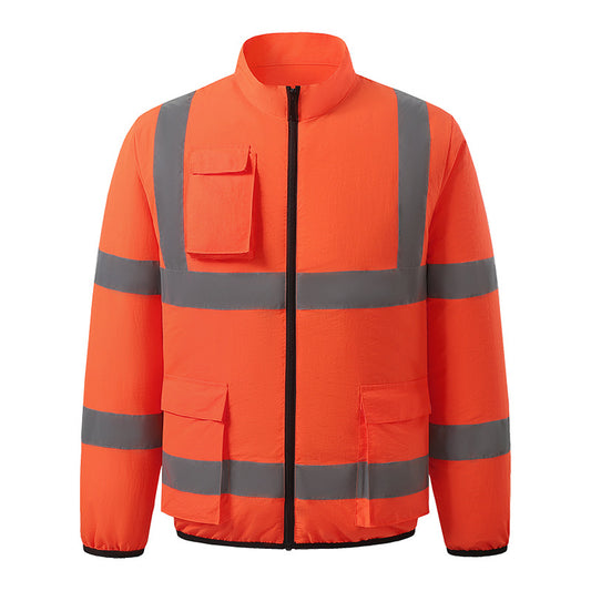 Fan Cooling Work Vest with Reflective Strips for Outdoor Summer Use