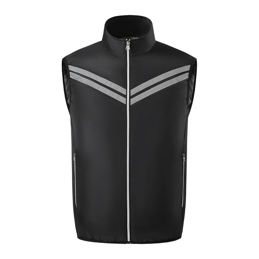 Fan Cooling Work Vest with Reflective Strips for Outdoor Summer Use