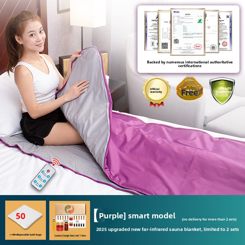Far-infrared Seabuckthorn Cold and Moisture Dispelling Instrument Sauna Blanket Yuezi Khan Household Beauty Salon Whole Body Acid and Sweating Blanket